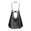 Бебі-дол Obsessive Donarella babydoll & thong, XS/S, мереживний ліф, чокер та стрінги в комплекті