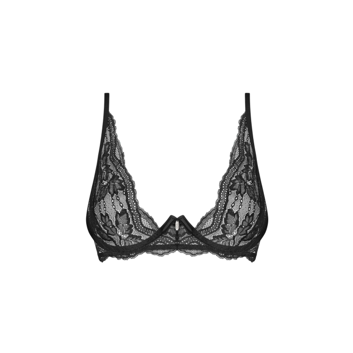Бюстгальтер Obsessive Nutris bra, XL/2XL, мереживо, м’які чашки, кісточки під грудьми