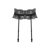 Пояс для панчіх Obsessive Nutris garter belt, XL/2XL, мереживний, з довгими пажами