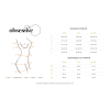 Панчохи Obsessive Nutris stockings, M/L, тілесні, з чорним мереживом, під пояс