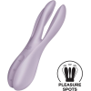 Кліторальний вібратор Satisfyer Threesome 2 Violet, 3 гнучкі пальчики, 3 мотори