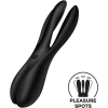 Кліторальний вібратор Satisfyer Threesome 2 Black, 3 гнучкі пальчики, 3 мотори