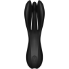 Кліторальний вібратор Satisfyer Threesome 2 Black, 3 гнучкі пальчики, 3 мотори