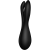 Кліторальний вібратор Satisfyer Threesome 2 Black, 3 гнучкі пальчики, 3 мотори