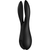 Кліторальний вібратор Satisfyer Threesome 2 Black, 3 гнучкі пальчики, 3 мотори