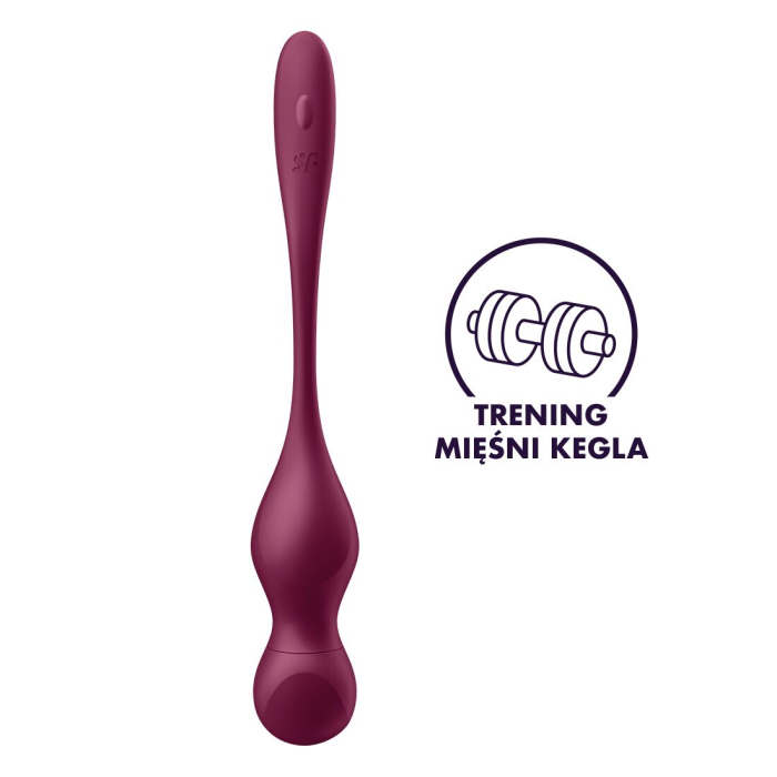 Смарт-вагінальні кульки з вібрацією Satisfyer Love Birds Vary Connect App, змінювана маса, пульт ДК
