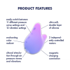 Вакуумний кліторальний стимулятор з вібрацією Satisfyer Mermaid Vibes Violet/Pink, 2 мотори