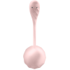 Смарт-віброяйце Satisfyer Ribbed Petal Connect App Rose, керування зі смартфона, пульт ДК