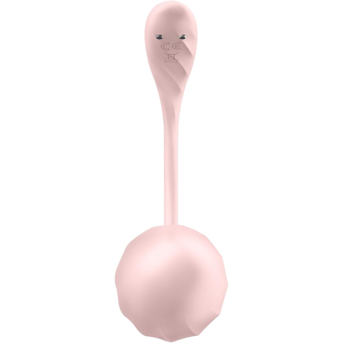 Смарт-віброяйце Satisfyer Ribbed Petal Connect App Rose, керування зі смартфона, пульт ДК