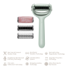 Ролер для голкової мезотерапії обличчя та тіла GESKE MicroNeedle Face&Body Roller 9в1 green