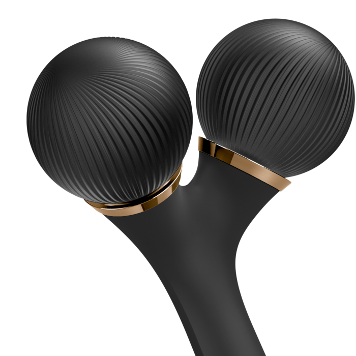 Електронний ультразвуковий ролик для обличчя та тіла GESKE Sonic Facial&Body Roller 4в1 gray