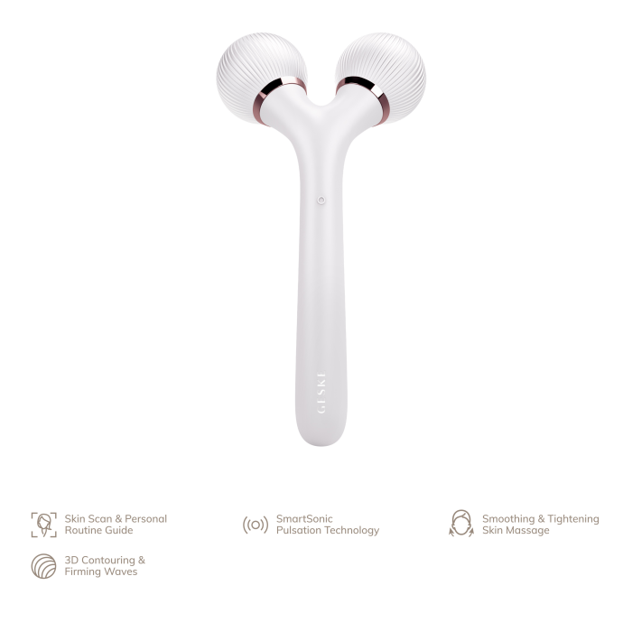 Електронний ультразвуковий ролик для обличчя та тіла GESKE Sonic Facial&Body Roller 4в1 starlight