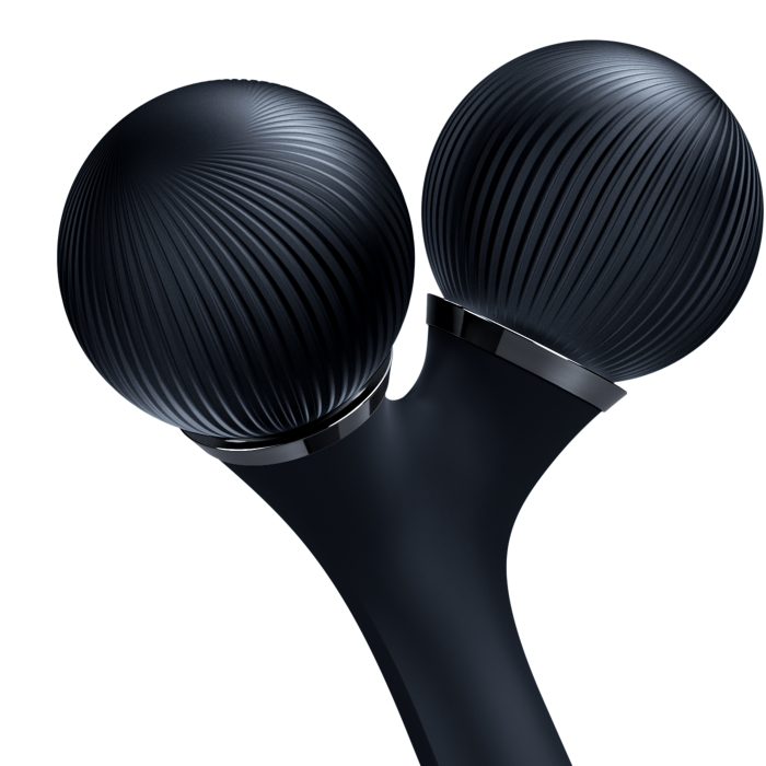 Електронний ультразвуковий ролик для обличчя та тіла GESKE Sonic Facial&Body Roller 4в1 black