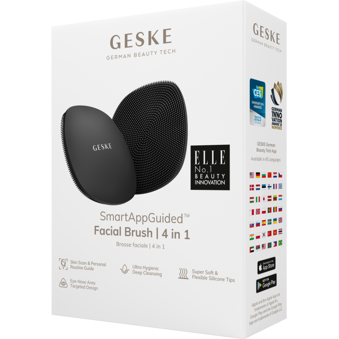 Щітка для обличчя GESKE Facial Brush 4в1 gray