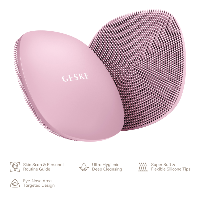 Щітка для обличчя GESKE Facial Brush 4в1 pink