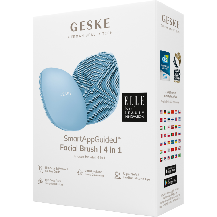 Щітка для обличчя GESKE Facial Brush 4в1 aquamarine