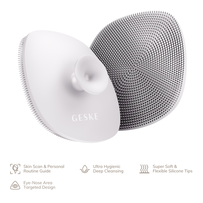 Щітка для обличчя GESKE Facial Brush 4в1 з тримачем starlight