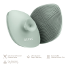 Щітка для обличчя GESKE Facial Brush 4в1 з тримачем green