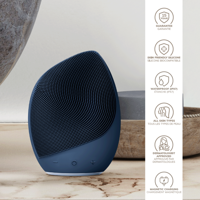 Електронна ультразвукова щітка для обличчя GESKE Sonic Facial Brush 5в1 midnight