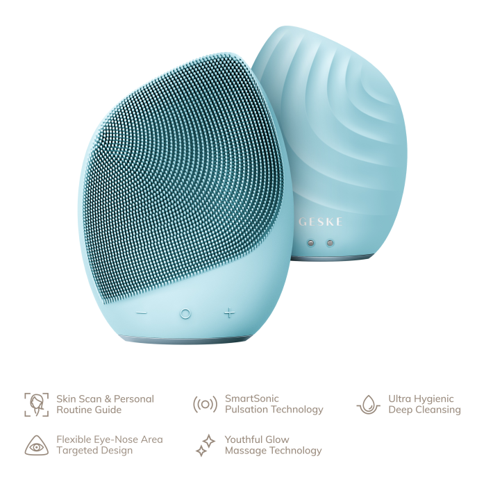 Електронна ультразвукова щітка для обличчя GESKE Sonic Facial Brush 5в1 turtoise