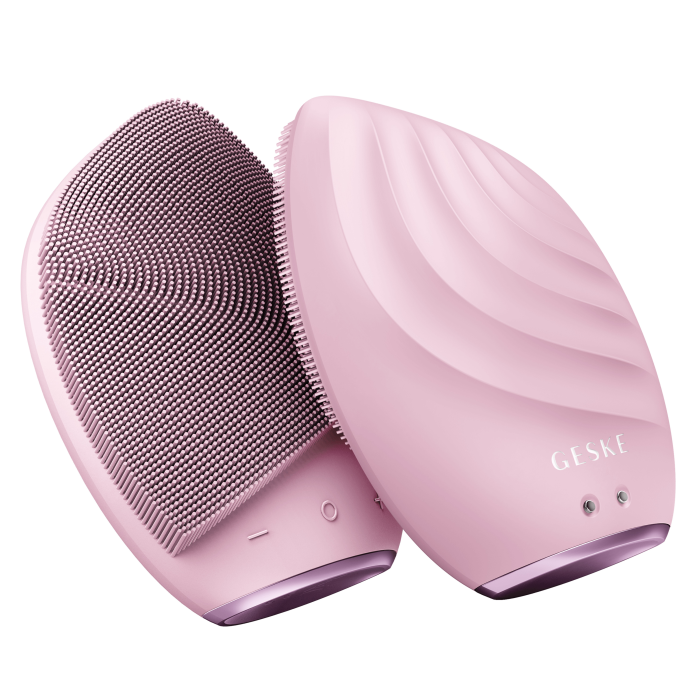 Електронна ультразвукова щітка для обличчя GESKE Sonic Facial Brush 5в1 pink
