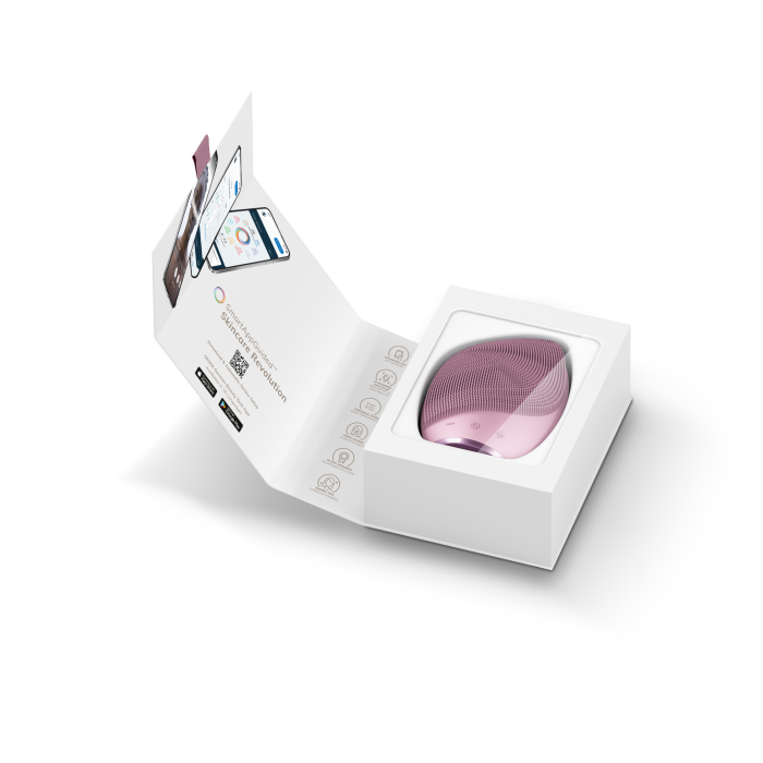 Електронна ультразвукова щітка для обличчя GESKE Sonic Facial Brush 5в1 pink