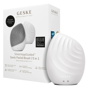 Електронна ультразвукова щітка для обличчя GESKE Sonic Facial Brush 5в1 white