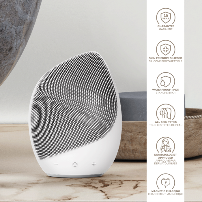 Електронна ультразвукова щітка для обличчя GESKE Sonic Facial Brush 5в1 white