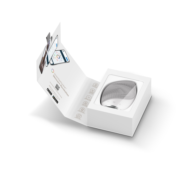 Електронна ультразвукова щітка для обличчя GESKE Sonic Facial Brush 5в1 white