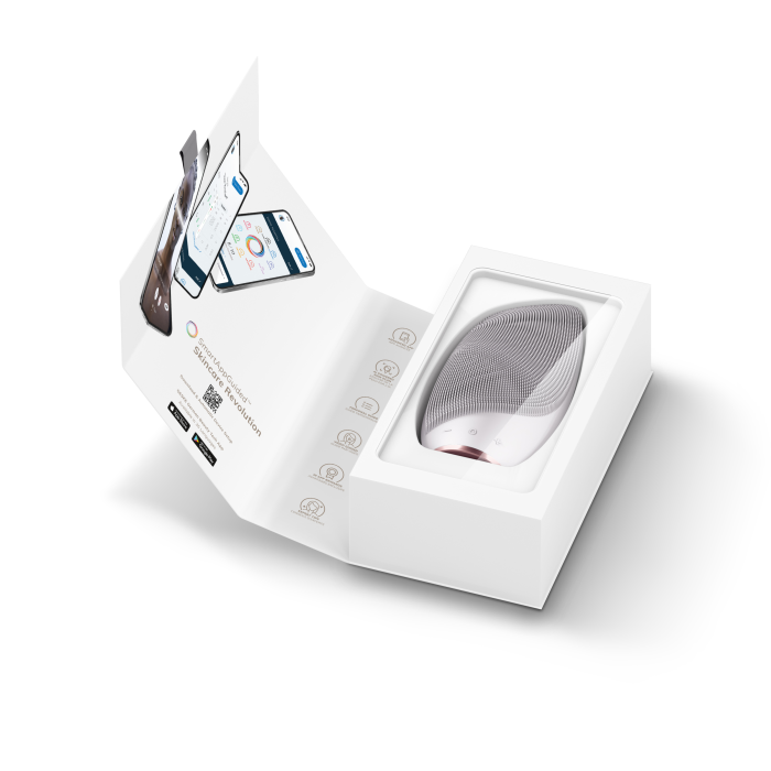 Електронна звукова термо щітка для обличчя GESKE Sonic Thermo Facial Brush 6в1 starlight