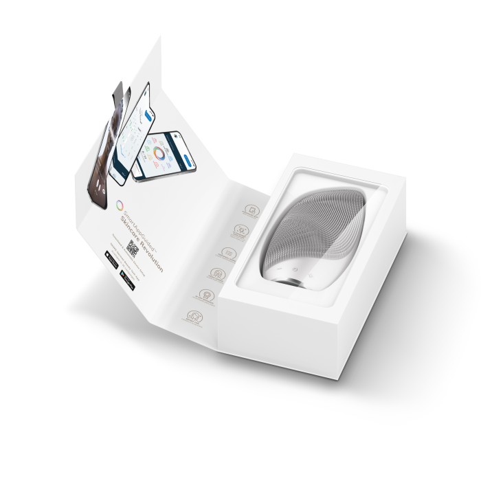 Електронна звукова термо щітка для обличчя GESKE Sonic Thermo Facial Brush 6в1 white
