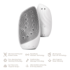 Очищувальна щітка для обличчя GESKE Sonic Thermo Facial Brush&Face-Lifter 8в1 white