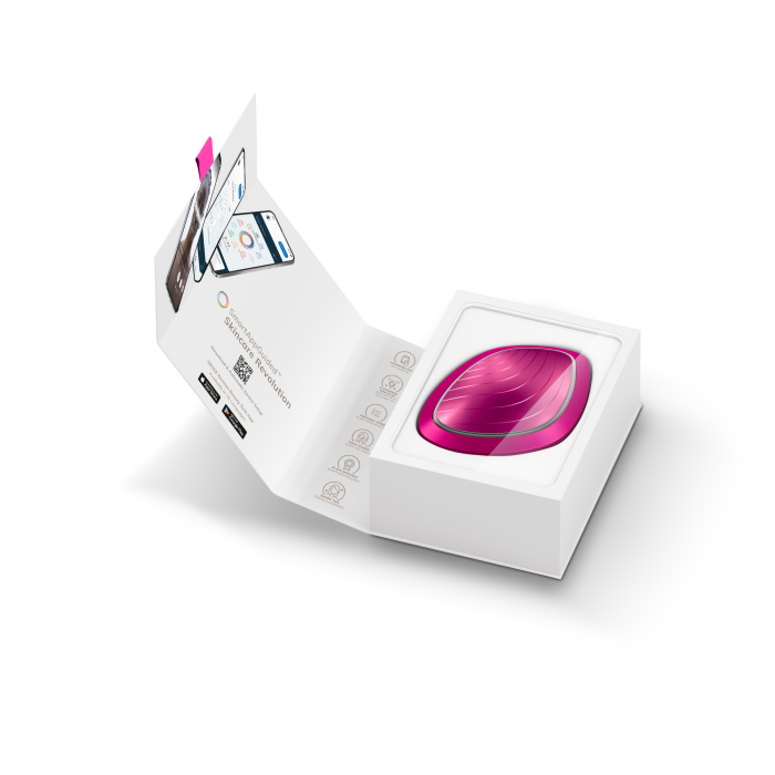 Ультразвукова маска тепло та холод GESKE Sonic Warm&Cool Mask 9в1 magenta