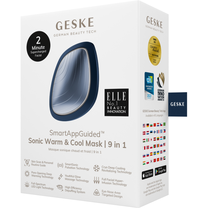 Ультразвукова маска тепло та холод GESKE Sonic Warm&Cool Mask 9в1 midnight