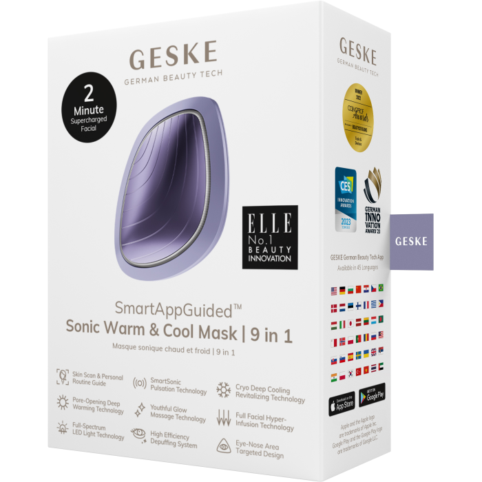Ультразвукова маска тепло та холод GESKE Sonic Warm&Cool Mask 9в1 purple