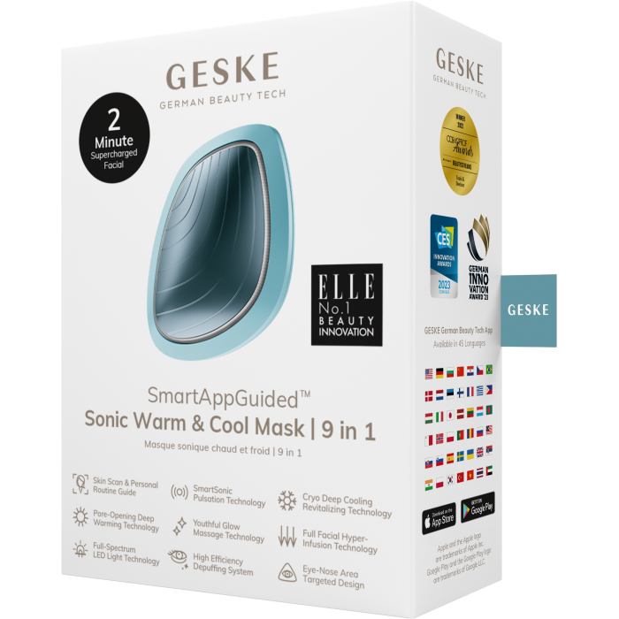 Ультразвукова маска тепло та холод GESKE Sonic Warm&Cool Mask 9в1 turquoise