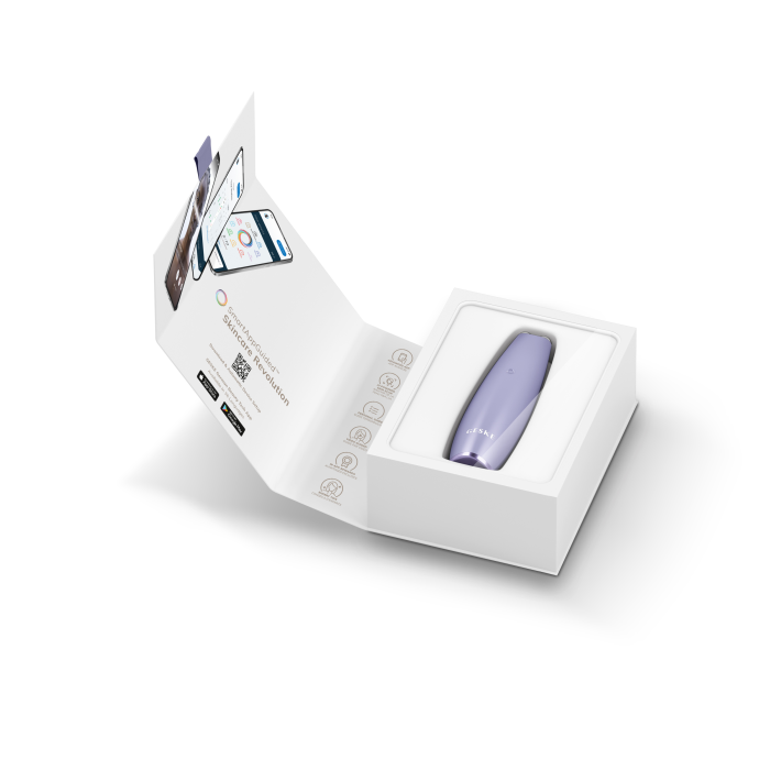 Мікрострумова ручка для підтяжки обличчя GESKE MicroCurrent Face-Lift Pen 6в1 purple