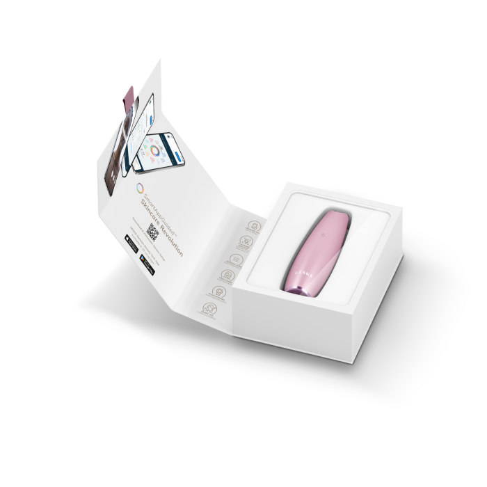 Мікрострумова ручка для підтяжки обличчя GESKE MicroCurrent Face-Lift Pen 6в1 pink
