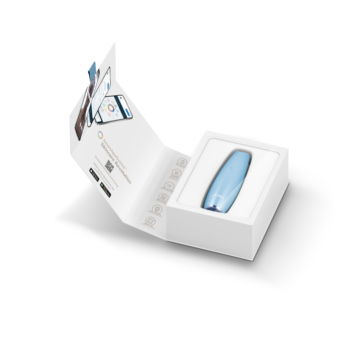 Мікрострумова ручка для підтяжки обличчя GESKE MicroCurrent Face-Lift Pen 6в1 aquamarine