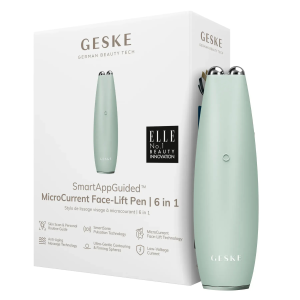 Мікрострумова ручка для підтяжки обличчя GESKE MicroCurrent Face-Lift Pen 6в1 green
