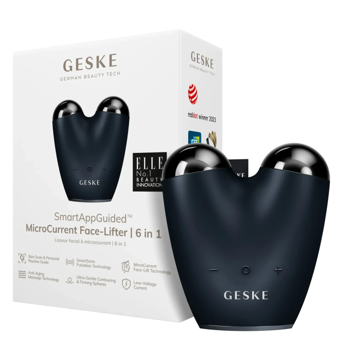 Мікрострумовий підтягувач обличчя GESKE MicroCurrent Face-Lifter 6в1 black