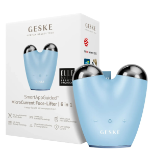 Мікрострумовий підтягувач обличчя GESKE MicroCurrent Face-Lifter 6в1 aquamarine