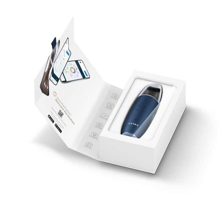 Мікрострумовий скрабер для шкіри та усунення чорних точок GESKE MicroCurrent Skin Scrubber&Blackhead Remover 9в1 midnight