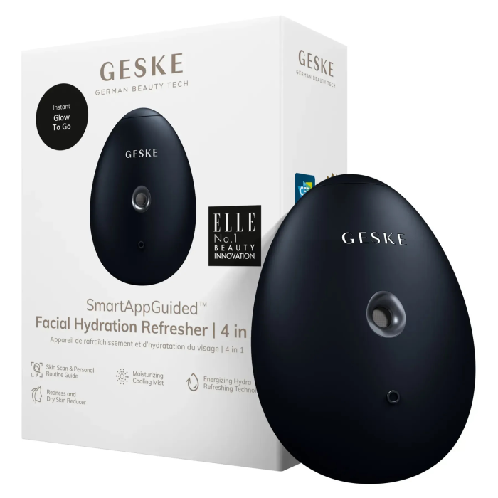 Електронний освіжувач для зволоження обличчя GESKE Facial Hydration Refresher 4в1 black
