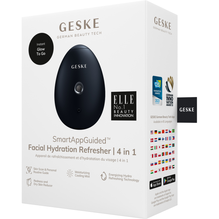 Електронний освіжувач для зволоження обличчя GESKE Facial Hydration Refresher 4в1 black