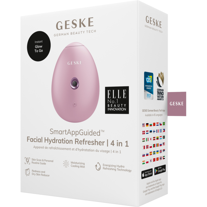 Електронний освіжувач для зволоження обличчя GESKE Facial Hydration Refresher 4в1 pink
