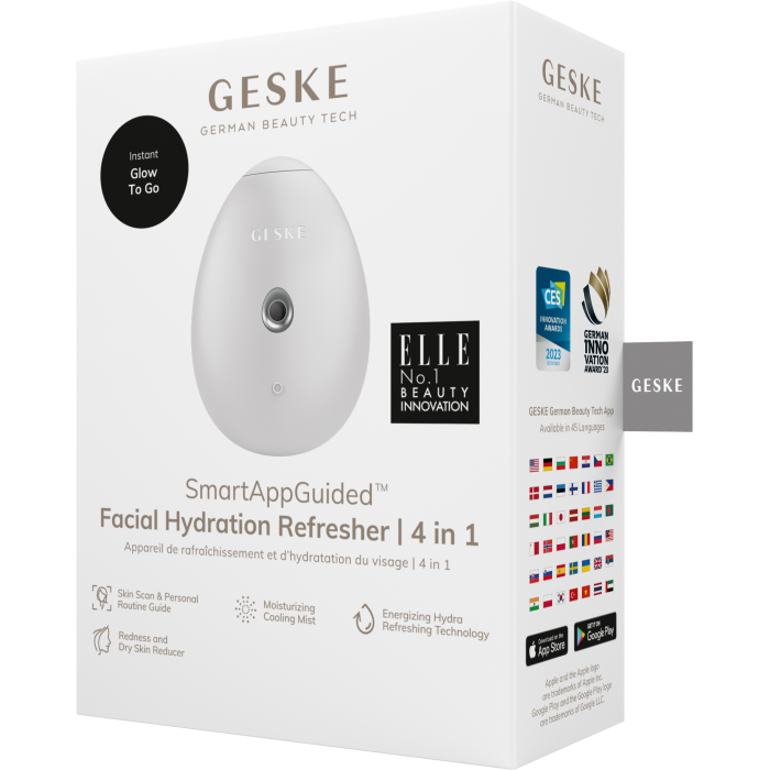 Електронний освіжувач для зволоження обличчя GESKE Facial Hydration Refresher 4в1 white