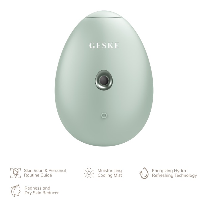 Електронний освіжувач для зволоження обличчя GESKE Facial Hydration Refresher 4в1 green