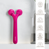 Електронний ультразвуковий ролик для обличчя GESKE Sonic Facial Roller 4в1 magenta