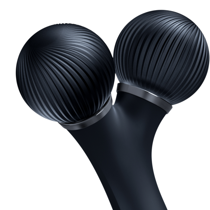 Електронний ультразвуковий ролик для обличчя GESKE Sonic Facial Roller 4в1 black